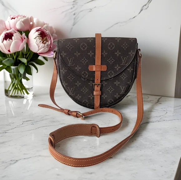 ​👑 LOUIS VUITTON EUC Chantilly PM Crossbody Bag Monogram VINTAGE - Picture 3 of 17